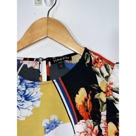 Yumi Kim Floral Print Long Sleeve Blouse Top Women Size Small - Picture 2 of 5
